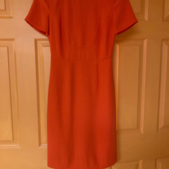 J Crew Short Sleeved Red Sheath Dress Sz 0 - Picture 1 of 3